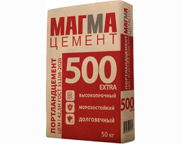 Цемент МАГМА EXTRA 500 ЦЕМ I 42,5 Н 50кг (40шт/пал)